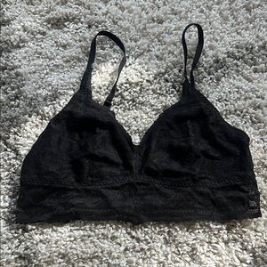 PINK Black Lace Bralette